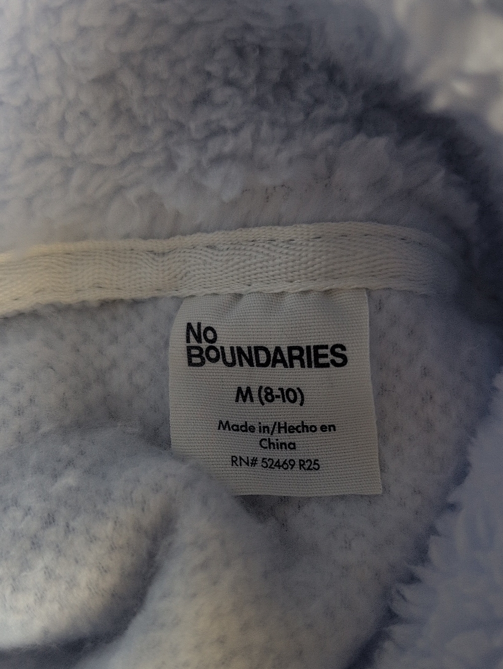 Nwt Cozy No Boundaries Light Blue & Navy Mountain Sherpa Pullover Medium - Picture 7 of 8